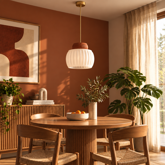 Lámpara Colgante Pumpkin Lamp - Terracota