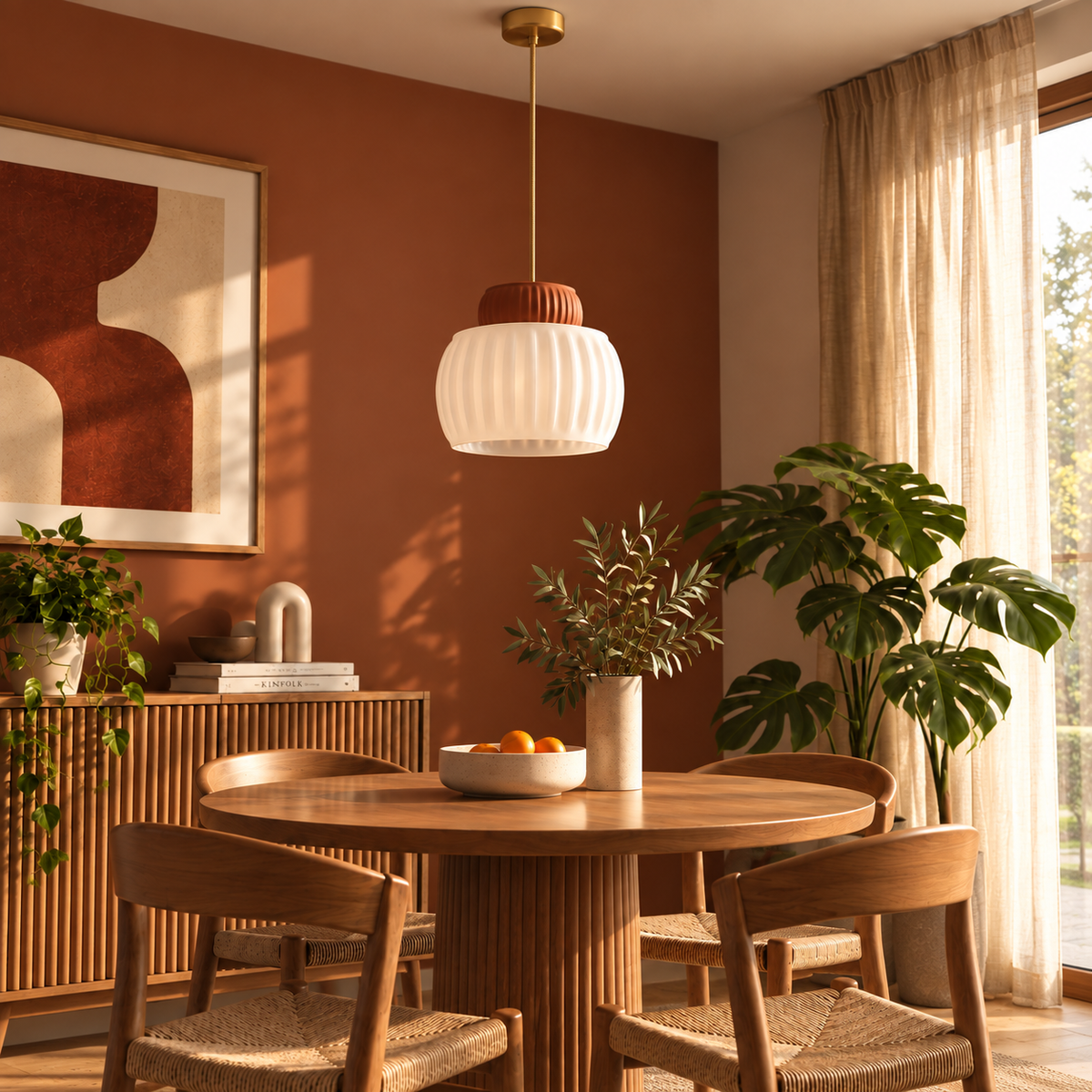 Lámpara Colgante Pumpkin Lamp - Terracota