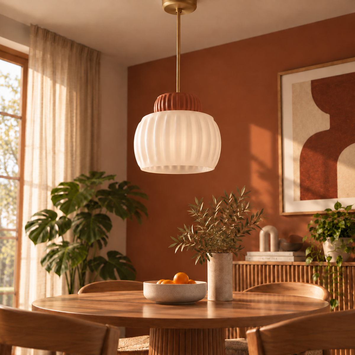 Lámpara Colgante Pumpkin Lamp - Verde