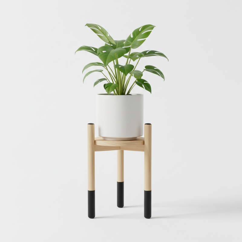 Macetero de Madera con Patas