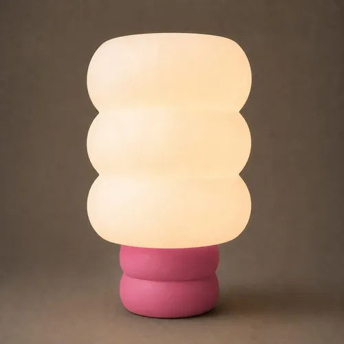 Lámpara Cloud Rosa SLVJE encendida