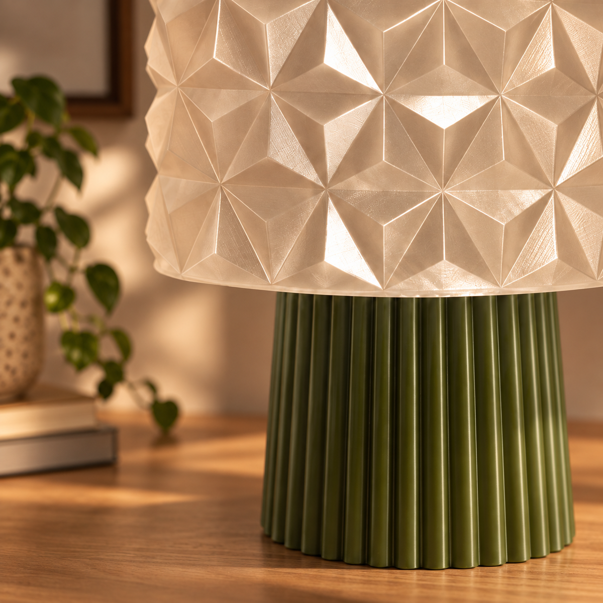Lámpara de Mesa Diamond - Verde Olivo