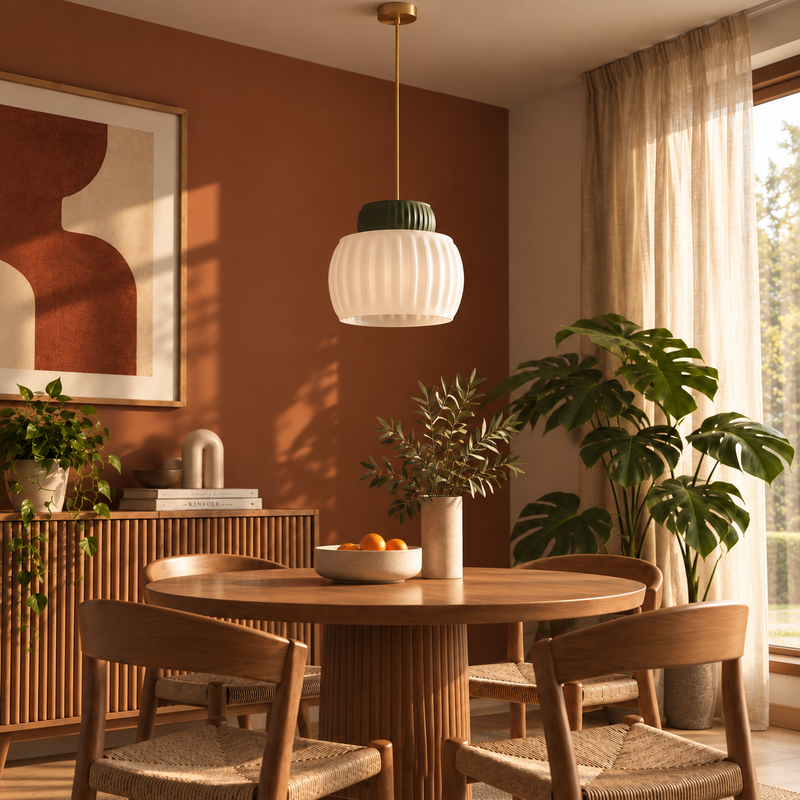 Lámpara Colgante Pumpkin Lamp - Verde