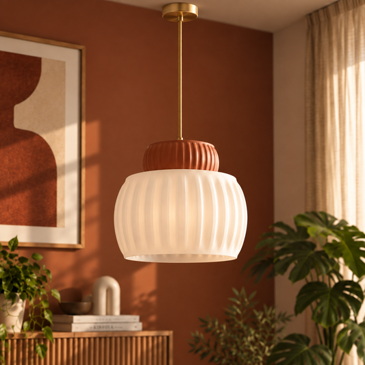 Lámpara Colgante Pumpkin Lamp - Terracota