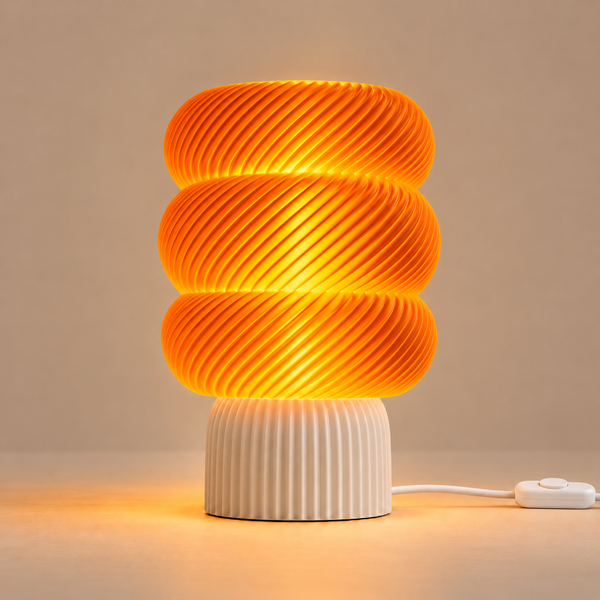 Lámpara Mallow Glow - Blanco/Naranja