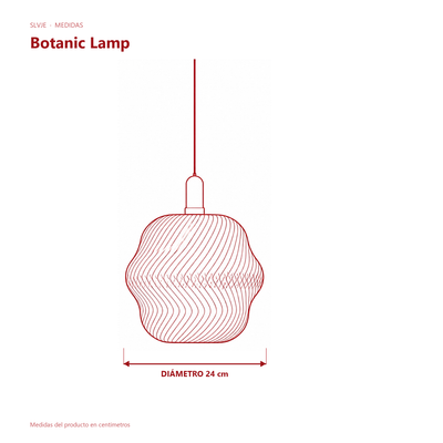 Medidas de la lámpara Botanic Lamp de SLVJE
