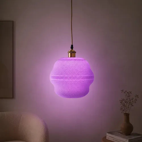 Lámpara colgante Botanic Lamp Lila SLVJE, ideal como lámpara de techo para comedor, cocina o living