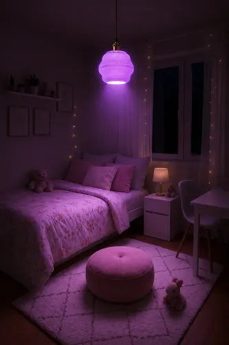 Lámpara Colgante Botanic Lamp Lila SLVJE ambiente