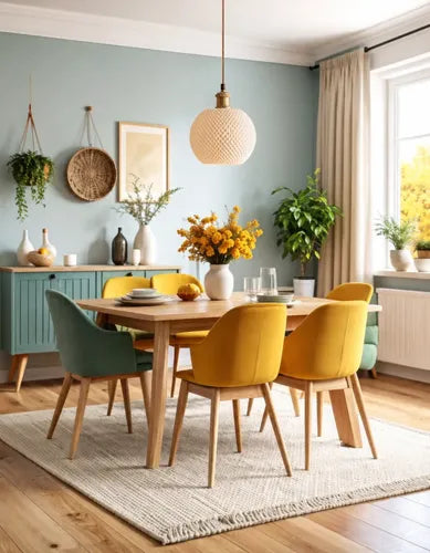 Lámpara colgante Prisma Redonda Beige SLVJE, ideal como lámpara de techo sobre la mesa de comedor