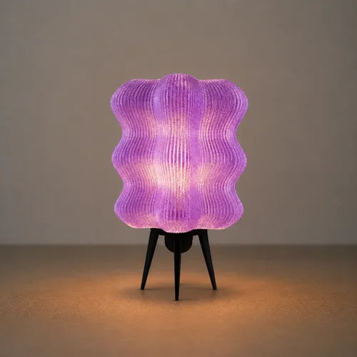 Lámpara Aura Wave - Negro/Violeta