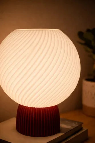 Lámpara Brown Glow Bordó/Blanco SLVJE ambiente