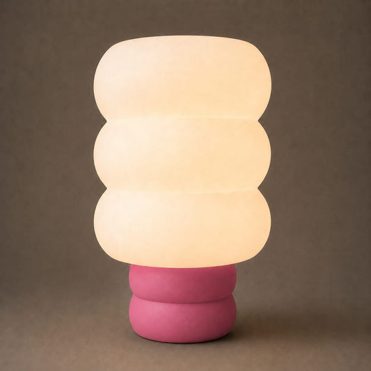 Lámpara de mesa Cloud Rosa SLVJE, ideal como velador o lámpara de escritorio
