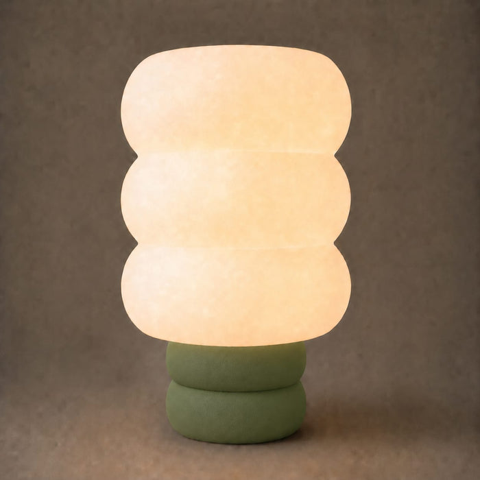 Lámpara de mesa Cloud Verde Musgo SLVJE, ideal como velador o lámpara de escritorio