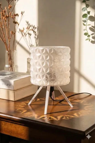 Lámpara de Mesa Diamond Beige/Traslúcido SLVJE ambiente