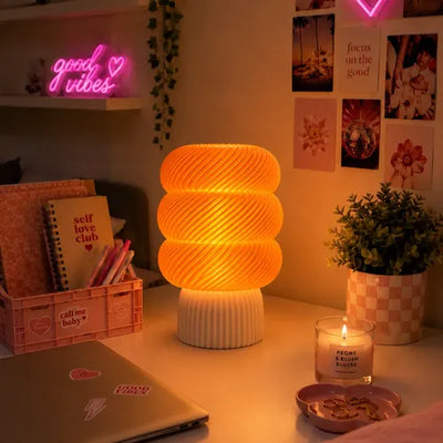 Lámpara Mallow Glow Blanco/Naranja SLVJE detalle