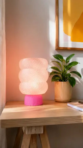 Lámpara Mallow Glow Rosa SLVJE ambiente