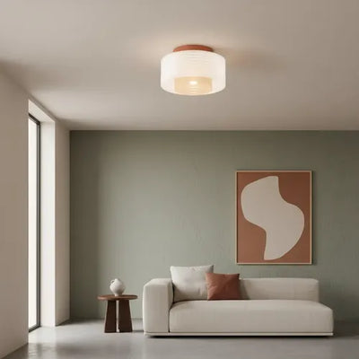 Lámpara Plafón Órbita Blanco/Beige SLVJE ambiente